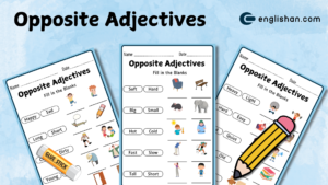 Opposite Adjectives Worksheets Download Printable