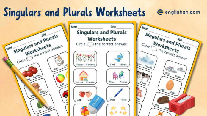 Printable Free Singulars and Plurals Worksheets