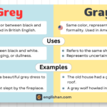 Grey vs Gray – Meaning and Usage Difference