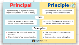 Principal vs Principle – Meaning and Usage Difference