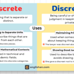 Discrete vs Discreet – Key Difference Explained