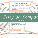 Computer Essay – 10 Lines, 250 Words, and 500 Words