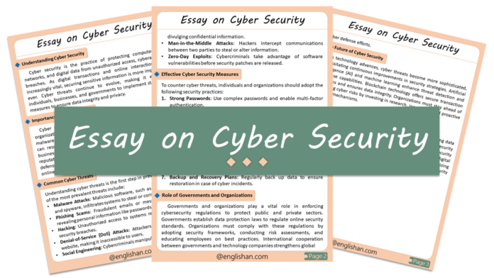 Cyber Security Essay – 500 Words