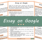Google Essay – 10 Lines, 250 Words, and 500 Words