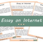 Internet Essay – 10 Lines, 250 Words, and 500 Words