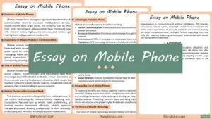 Mobile Phone Essay – 10 Lines, 250 Words, and 500 Words
