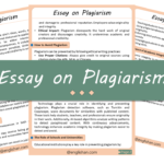 Plagiarism Essay – 10 Lines, 250 Words, and 500 Words
