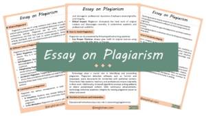 Plagiarism Essay – 10 Lines, 250 Words, and 500 Words