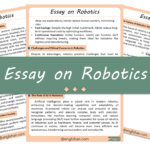 Robotics Essay – 10 Lines, 250 Words, and 500 Words
