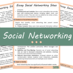 Social Networking Sites Essay – 10 Lines, 250 Words, and 500 Words