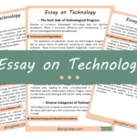 Technology Essay – 10 Lines, 250 Words, and 500 Words