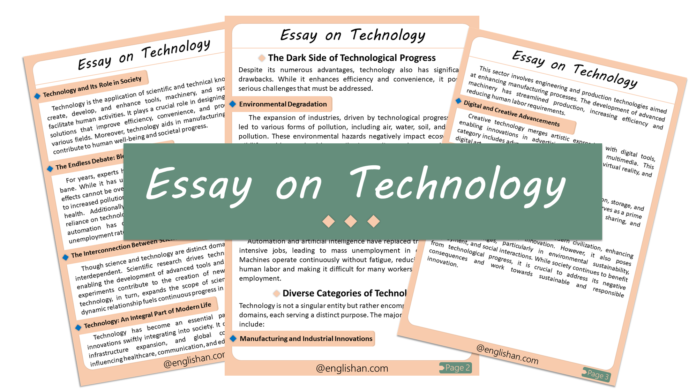 Essay on Technology 500 Words