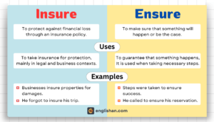 Insure vs Ensure – Key Differences Explained