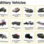 Types of military vehicles with names and pictures