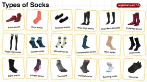 Types of Socks – Names and Styles with Pictures