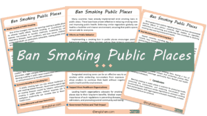 Smoking in Public Places Should Be Banned Essay – 10 Lines, 250 Words, and 500 Words