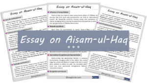 Aisam-ul-Haq Essay – 10 Lines, 250 Words, and 500 Words