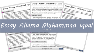 Allama Muhammad Iqbal Essay – 10 Lines, 250 Words, and 500 Words