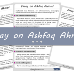 Ashfaq Ahmed Essay – 10 Lines, 250 Words, and 500 Words