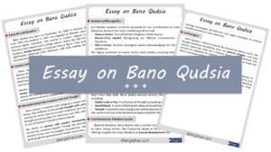 Bano Qudsia Essay – 10 Lines, 250 Words, and 500 Words