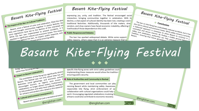 Basant Kite-Flying Festival Essay – 500 Words with Free PDF