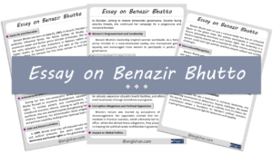 Benazir Bhutto Essay – 10 Lines, 250 Words, and 500 Words