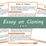 Cloning Essay – 10 Lines, 250 Words, and 500 Words