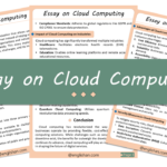 Cloud Computing Essay – 10 Lines, 250 Words, and 500 Words
