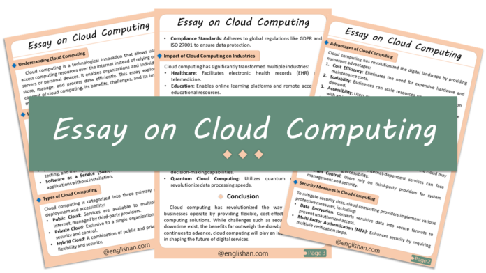 Cloud Computing 500-Word Essay with Free PDF