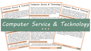 Computer Service and Technology Essay – 10 Lines, 250 Words, and 500 Words