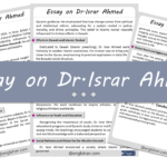 Dr. Israr Ahmed Essay – 10 Lines, 250 Words, and 500 Words