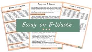 E-Waste Essay – 10 Lines, 250 Words, and 500 Words