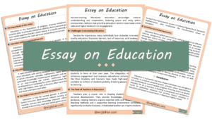 Education Essay – 10 Lines, 250 Words, and 500 Words