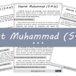 Hazrat Muhammad (S.A.W) Essay – 10 Lines, 250 Words, and 500 Words