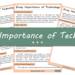 Importance of Technology Essay – 10 Lines, 250 Words, and 500 Words
