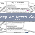 Imran Khan Essay – 10 Lines, 250 Words, and 500 Words