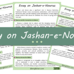 Jashan-e-Nowruz Essay – 10 Lines, 250 Words, and 500 Words