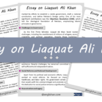 Liaquat Ali Khan Essay – 10 Lines, 250 Words, and 500 Words