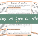 Life on Moon Essay – 10 Lines, 250 Words, and 500 Words
