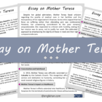 Mother Teresa Essay – 10 Lines, 250 Words, and 500 Words