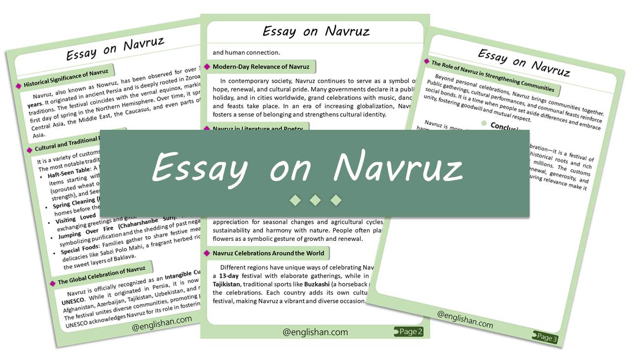 Navruz Essay – 10 Lines, 250 Words, and 500 Words