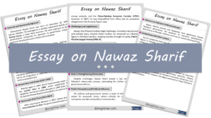 Nawaz Sharif Essay – 10 Lines, 250 Words, and 500 Words