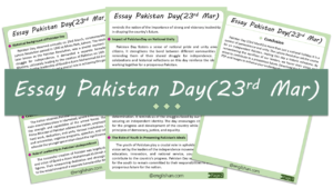 Pakistan Day (23rd March) Essay – 10 Lines, 250 Words, and 500 Words