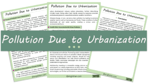 Pollution Due to Urbanization Essay – 10 Lines, 250 Words, and 500 Words