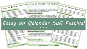 Qalandar Sufi Festival Essay – 10 Lines, 250 Words, and 500 Words