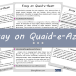 Quaid-e-Azam Muhammad Ali Jinnah Essay – 10 Lines, 250 Words, and 500 Words