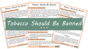 Selling Tobacco Should Be Banned Essay – 10 Lines, 250 Words, and 500 Words