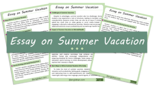 Summer Vacation Essay – 10 Lines, 250 Words, and 500 Words