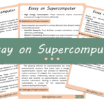 Supercomputer Essay – 10 Lines, 250 Words, and 500 Words