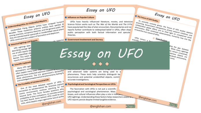 Essay on UFO – History, Science & Theories